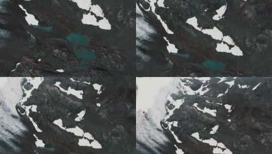 阿根廷文西格拉冰川上山地徒步旅行和绿湖上高清在线视频素材下载