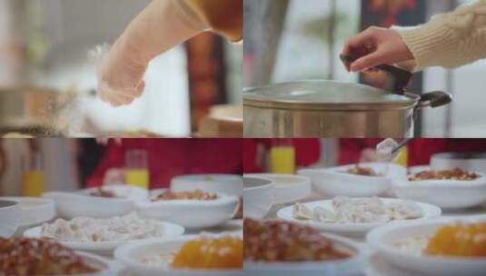 包饺子煮饺子高清在线视频素材下载