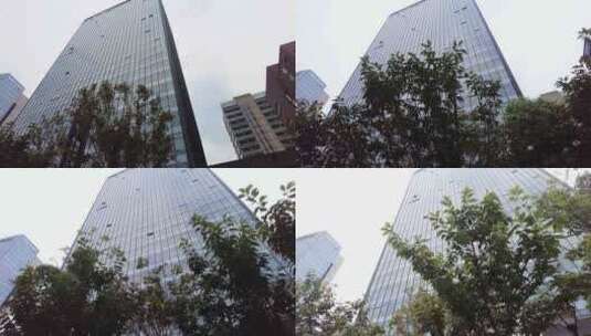 城市的高楼大厦空镜头高清在线视频素材下载
