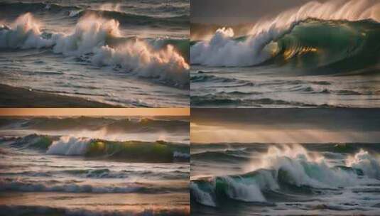 海浪 海洋 大浪高清在线视频素材下载