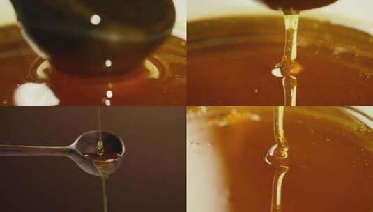 【4K】蜂蜜素材高清在线视频素材下载