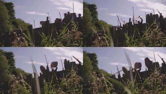 部落、战争、维京人、军队高清在线视频素材下载