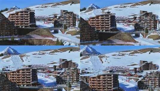 法国阿尔卑斯山的Avoriaz High高清在线视频素材下载