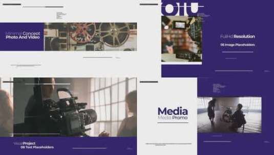 电影公司媒体宣传推广展示AE模板高清AE视频素材下载