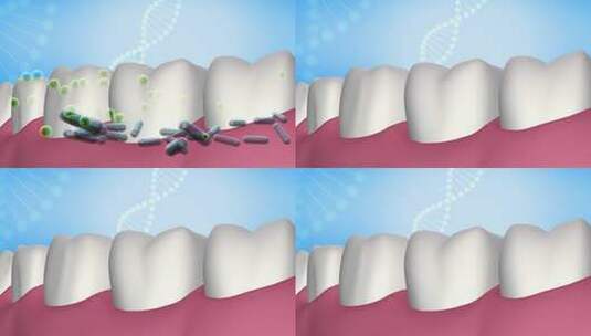 AE模板 4K牙菌斑清洁广告高清AE视频素材下载