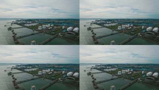钦州港 中石油高清在线视频素材下载