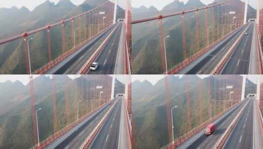 贵州省·安顺市·关岭·县·坝陵河大桥39高清在线视频素材下载