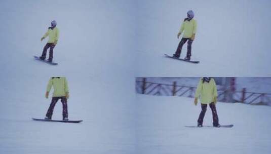 滑雪体验高清在线视频素材下载