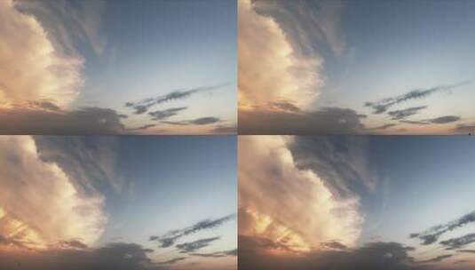 日落时分云彩景观高清在线视频素材下载