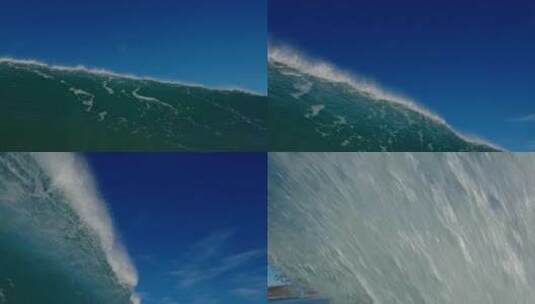 海浪冲击着海洋高清在线视频素材下载