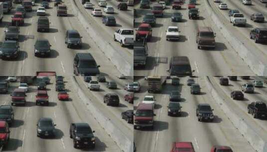高速公路缓慢交通高清在线视频素材下载