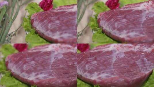 酱牛肉原料牛腱子牛瘦肉高清在线视频素材下载