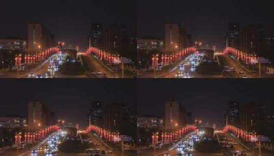 北京风光立交桥夜晚4K拍摄高清在线视频素材下载