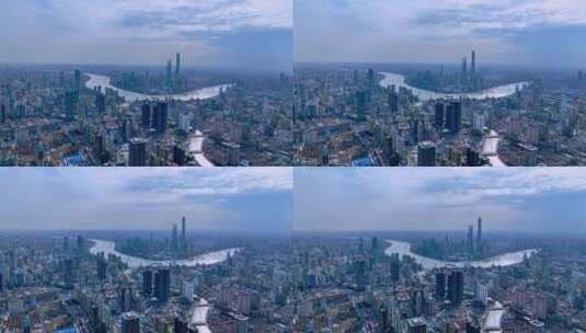 上海全景航拍高清在线视频素材下载