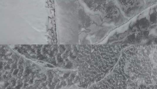 冰雪覆盖的贝加尔湖-4K航拍高清在线视频素材下载