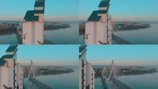 重庆马桑溪大桥航拍高清在线视频素材下载