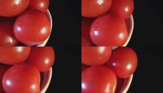 番茄西红柿迷你番茄樱桃番茄高清在线视频素材下载