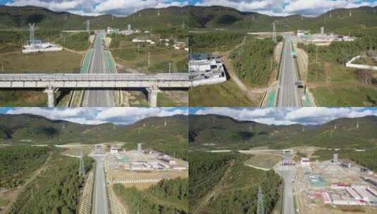 高速，高原，香格里拉，立交桥高清在线视频素材下载