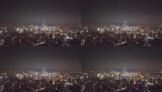 上海浦西地平线夜景高清在线视频素材下载