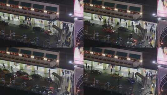 日本、东京品繁忙夜间车站4高清在线视频素材下载