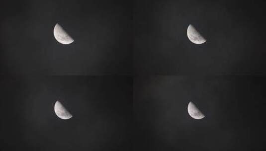 由近及远拍摄月球高清在线视频素材下载