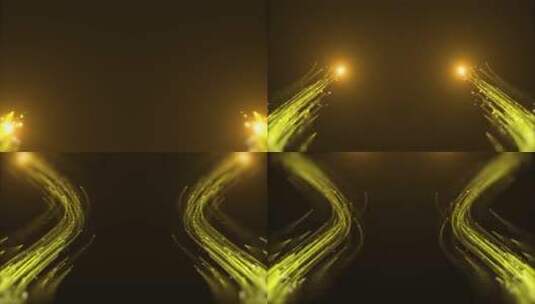 原创金色粒子穿梭转场光线1-3高清在线视频素材下载