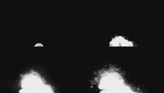 4k魔法白色烟雾特效动画视频素材-Alpha61高清在线视频素材下载