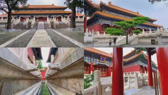 北京景山公园古建筑视频素材高清在线视频素材下载