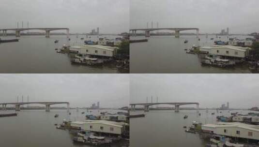 广州最后的渔村新洲渔村高清在线视频素材下载