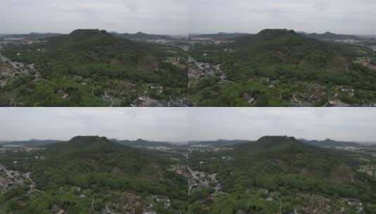 江苏苏州苏州灵岩山风景区航拍高清在线视频素材下载