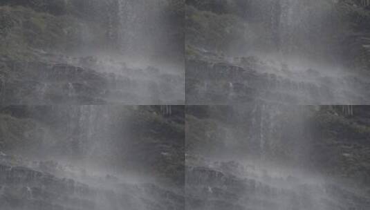 无水的瀑布高清在线视频素材下载