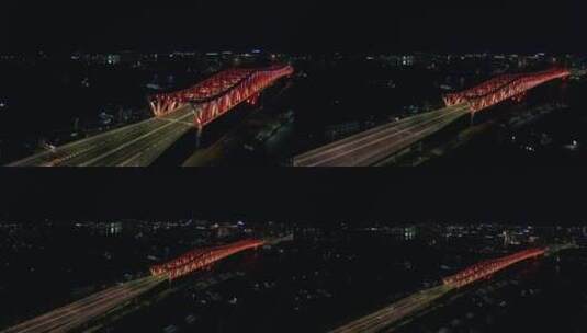 三官堂大桥夜景1026_V1-0002高清在线视频素材下载