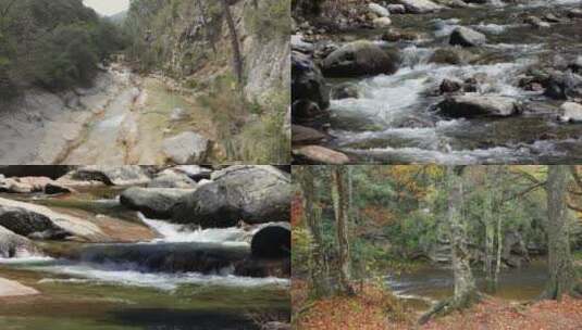 水泉水水河流水河水白酒溪流山泉水流水高清在线视频素材下载