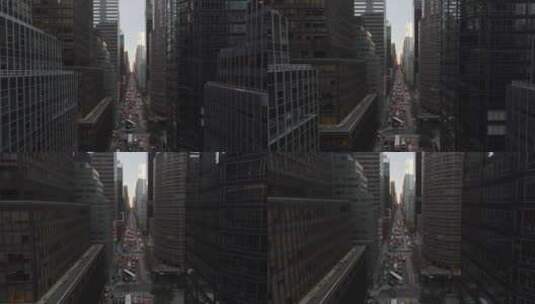 在城市高楼中穿梭高清在线视频素材下载