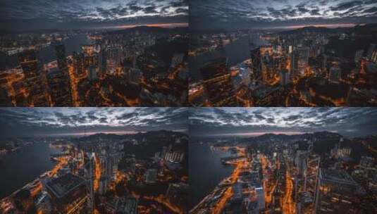 香港城市航拍高清在线视频素材下载