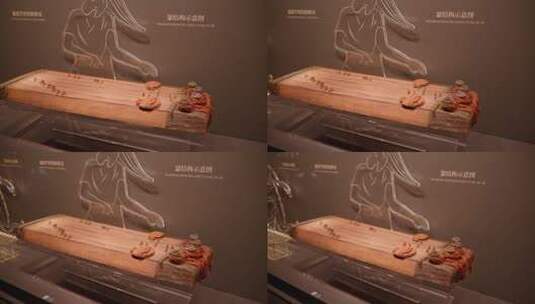 湖南省博物馆历史文物乐器高清在线视频素材下载