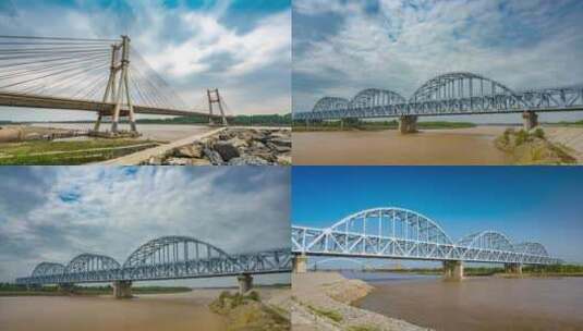 济南黄河大桥8K延时视频高清在线视频素材下载