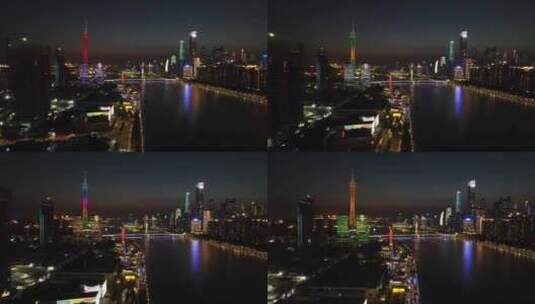 广州琶醍城市建筑航拍高清在线视频素材下载