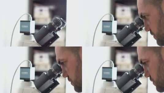 实验室显微镜高清在线视频素材下载