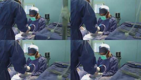 医生 手术 腔镜手术 鼻科手术 患者高清在线视频素材下载
