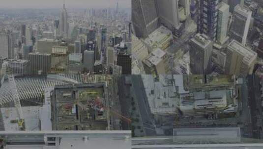 航拍城市楼顶mp4高清在线视频素材下载