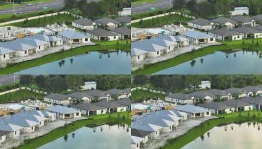 佛罗里达州郊区开发区新住宅建设准备就绪高清在线视频素材下载