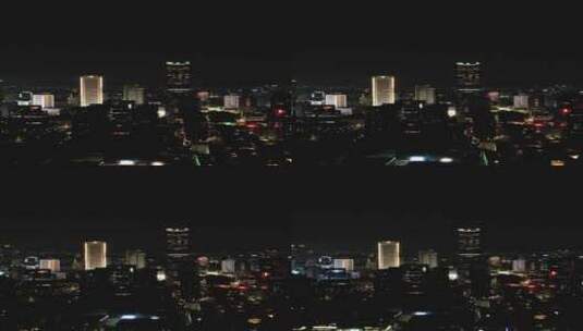 城市宣传南京夜景竖屏航拍高清在线视频素材下载