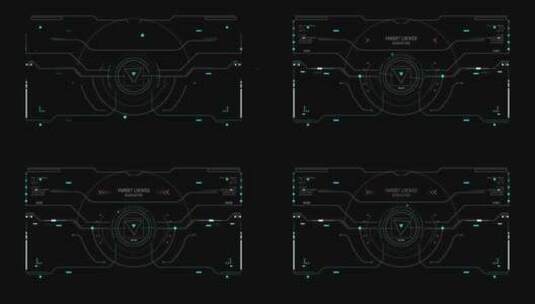 HUD驾驶舱合成目标屏幕特效科技未来高清在线视频素材下载