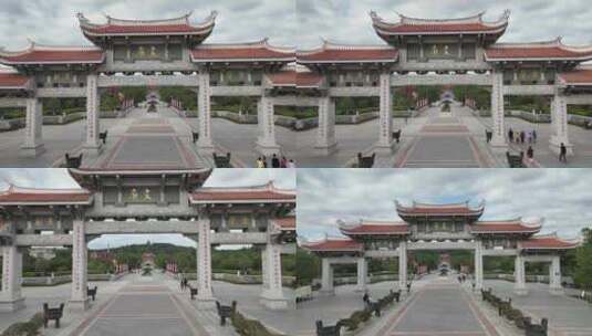 漳州市长泰区文庙航拍福建文庙高清在线视频素材下载