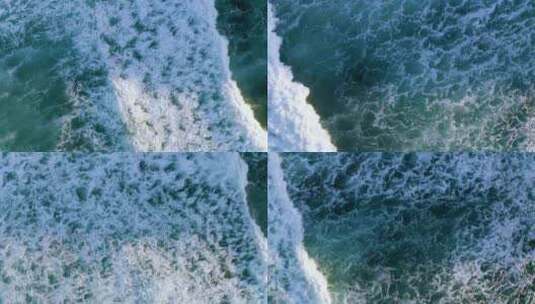 4K唯美海面海浪（俯视）高清在线视频素材下载