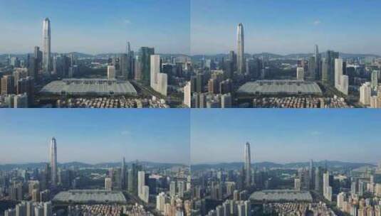 深圳高楼林立地标建筑D高清在线视频素材下载