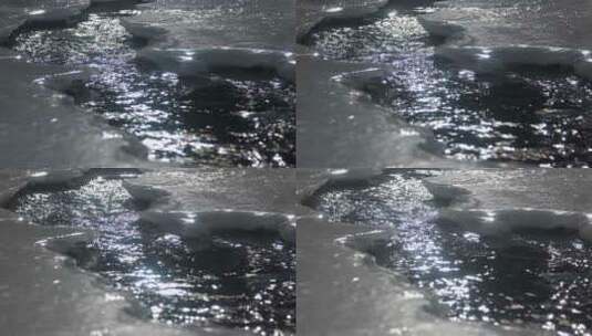 冰冻河流高清在线视频素材下载