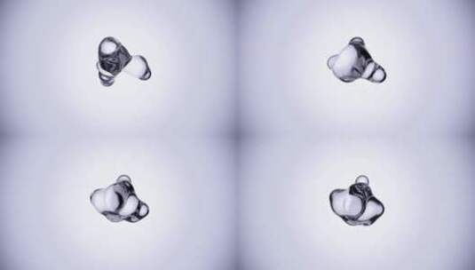 小水球玻尿酸烟酰胺分子高清在线视频素材下载