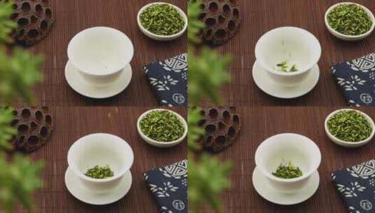 莲子心茶 茶文化 中药 中药茶高清在线视频素材下载